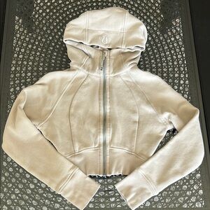 Lululemon full zip cropped scuba hoodie